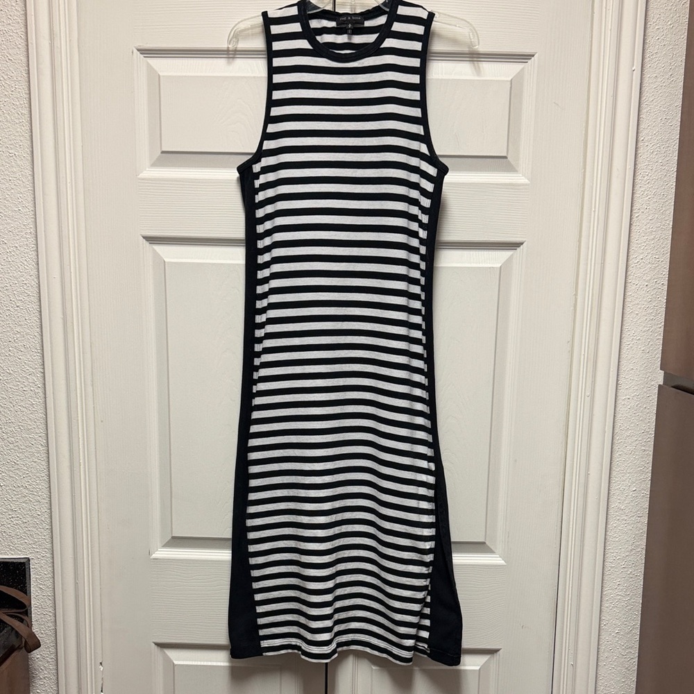 Rag & Bones Brit Striped Side-Split Tank
Dress